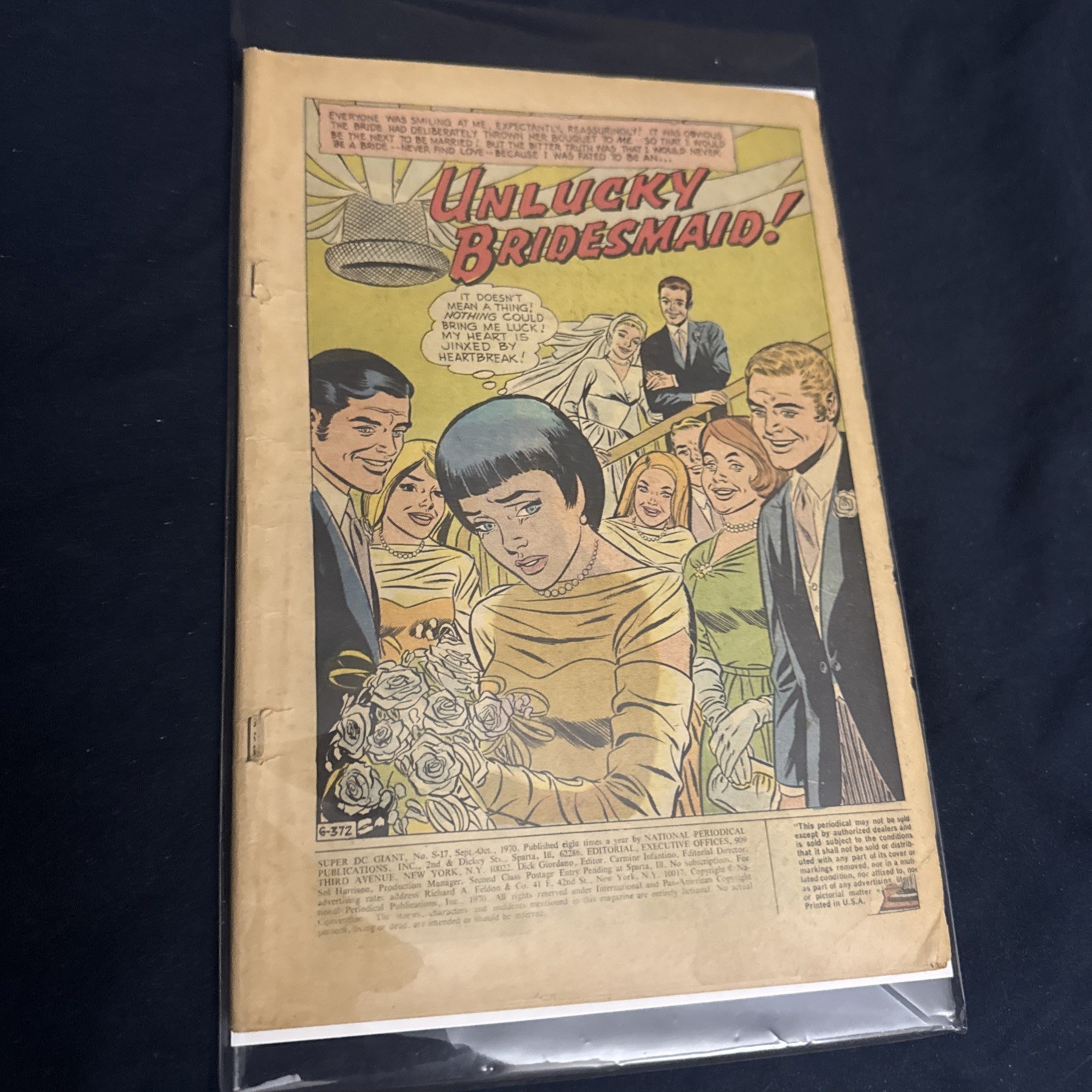 Super DC Giant #17  1970 Scarce DC Romance  cover wrap missing