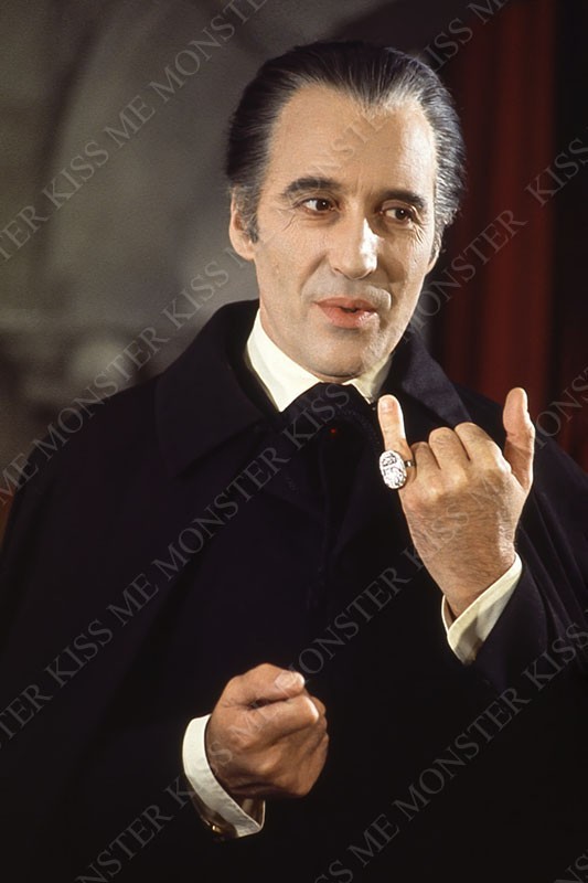 CHRISTOPHER LEE Scars of Dracula 1970 Ring Portrait Photo