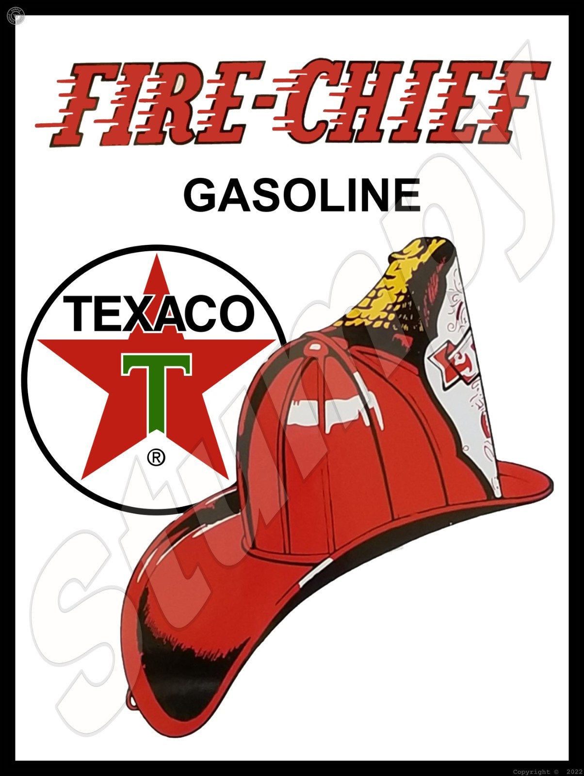 Texaco Fire Chief Gasoline  Metal Sign 9