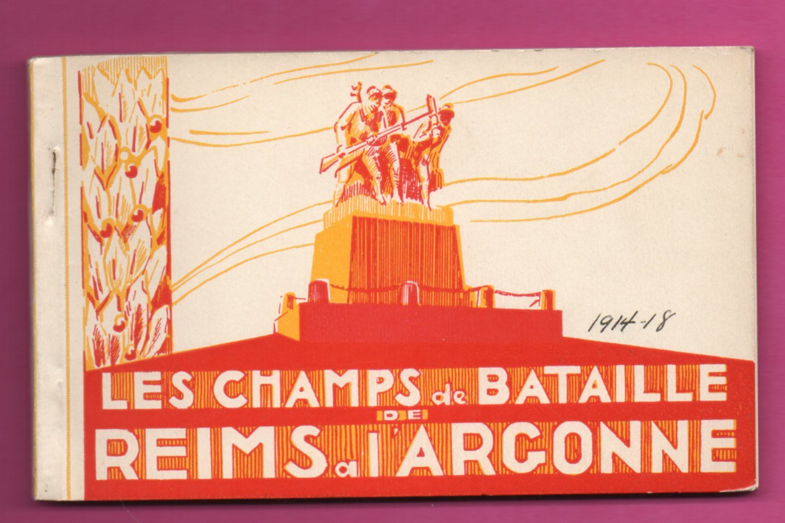 FRANCE THE BATTLEFIELDS REIMS I ARGONNE 1914-1918 11 VINTAGE POSTCARD 778