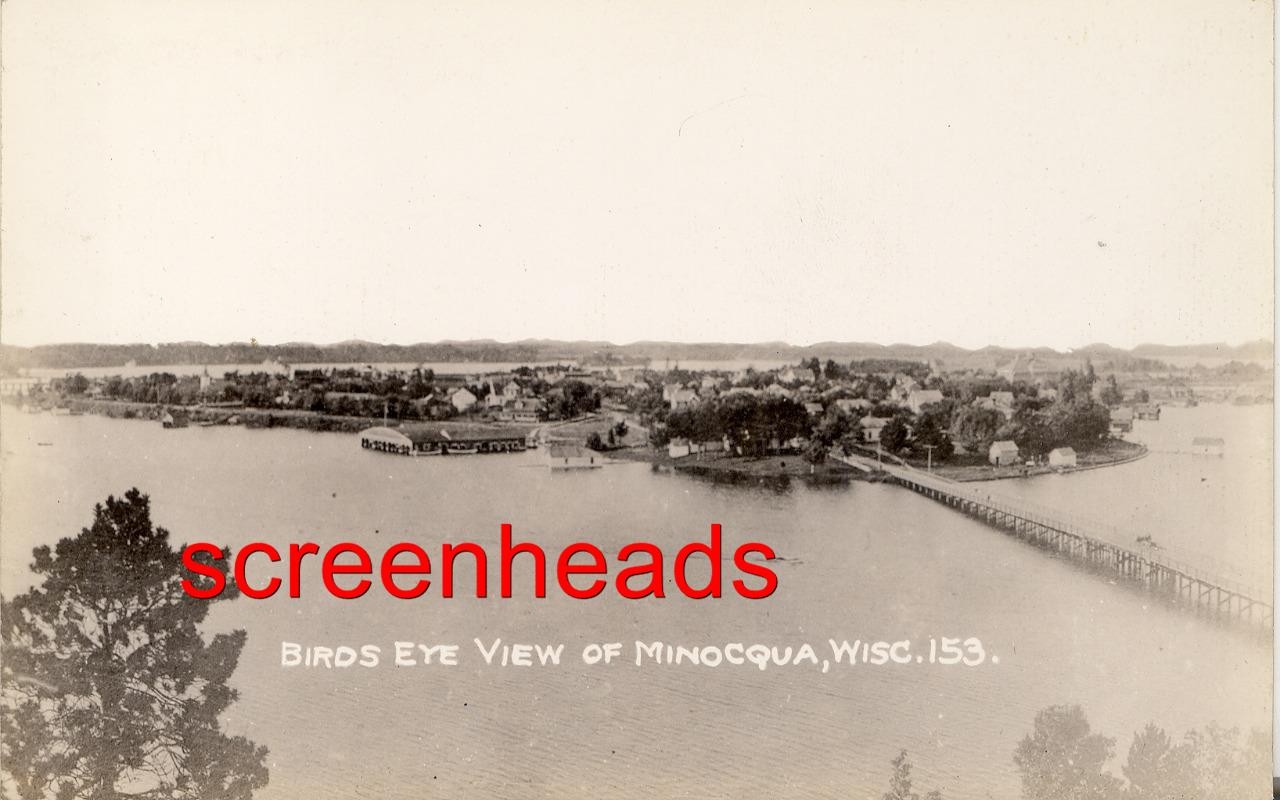C1930s-40s Minocqua Wisconsin RPPC PHOTO C1930s-40s Minocqua Wisconsin RPPC PHOTO