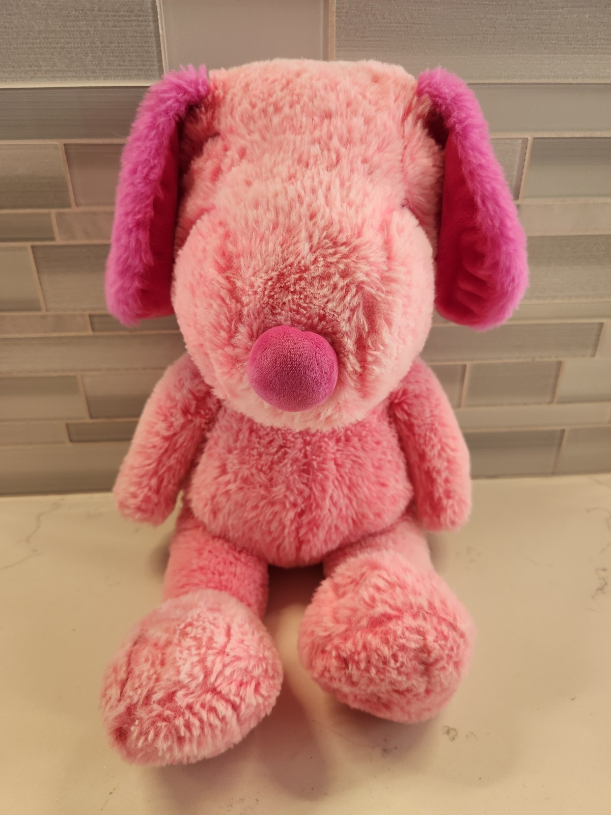 RARE Fuzzy Pink Snoopy 16