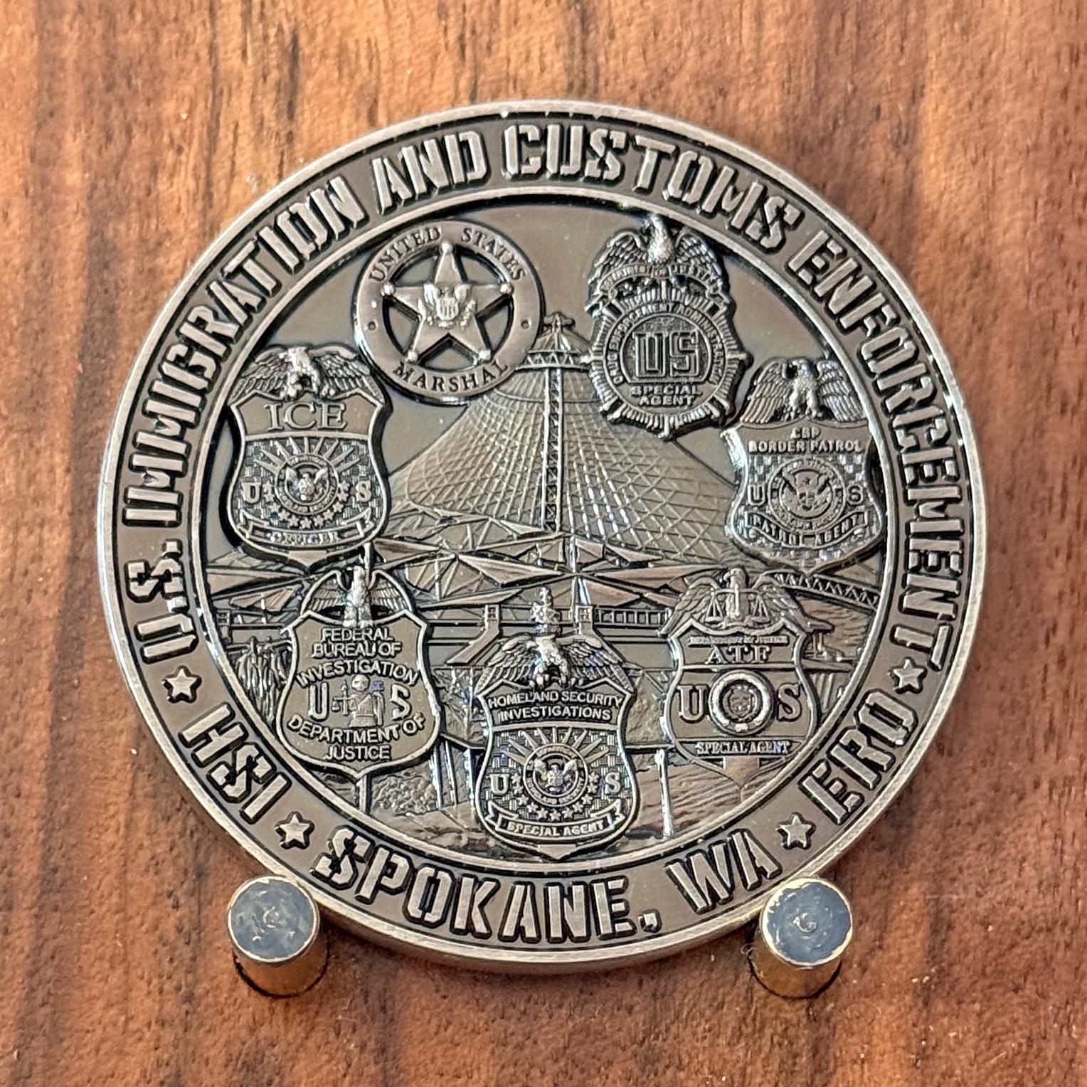 US ICE HS ERO Spokane WA Operation Unified Alliance 2025 Challenge Coin  M#20