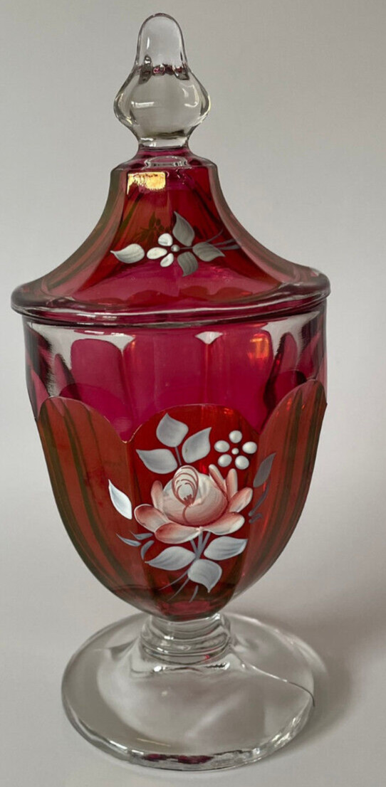 Vintage 1978 WESTMORELAND GLASS Cranberry Ruby Red 8