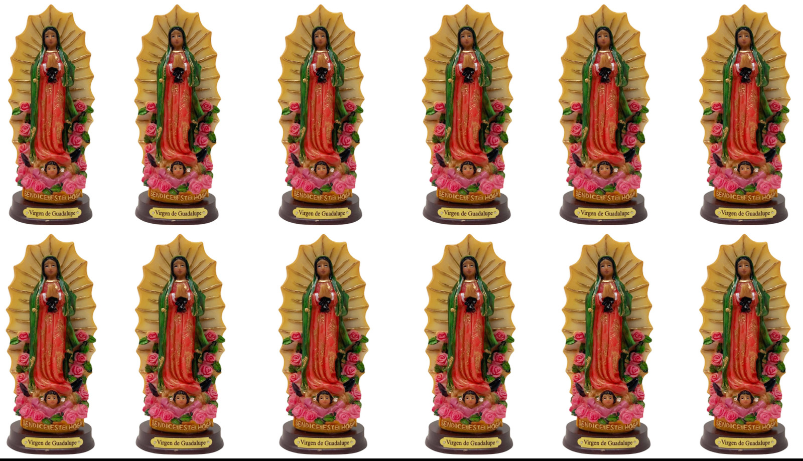 Set  De  12 Pcs Virgen De Guadalupe 6\