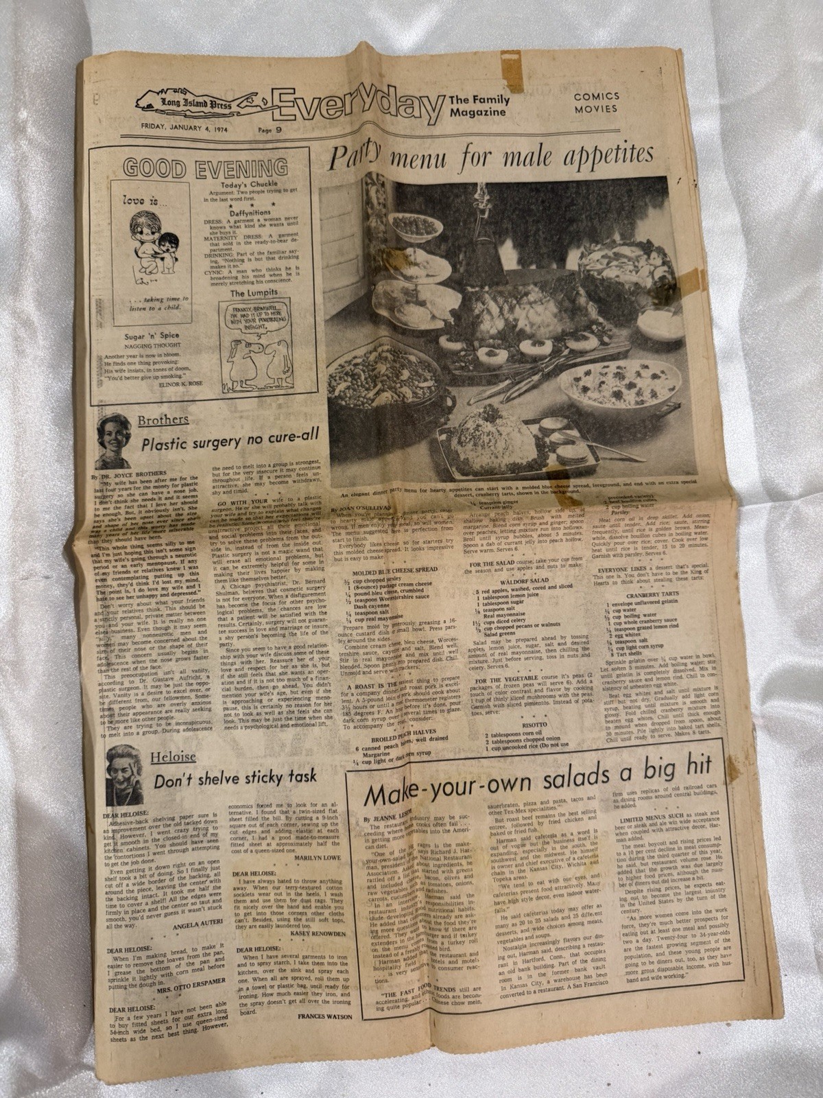 Long Island press Everyday The Family Magazine Friday January 4th 1974