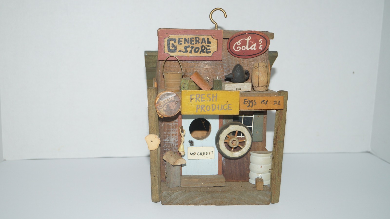 Vintage Wood GENERAL STORE Birdhouse Bird House
