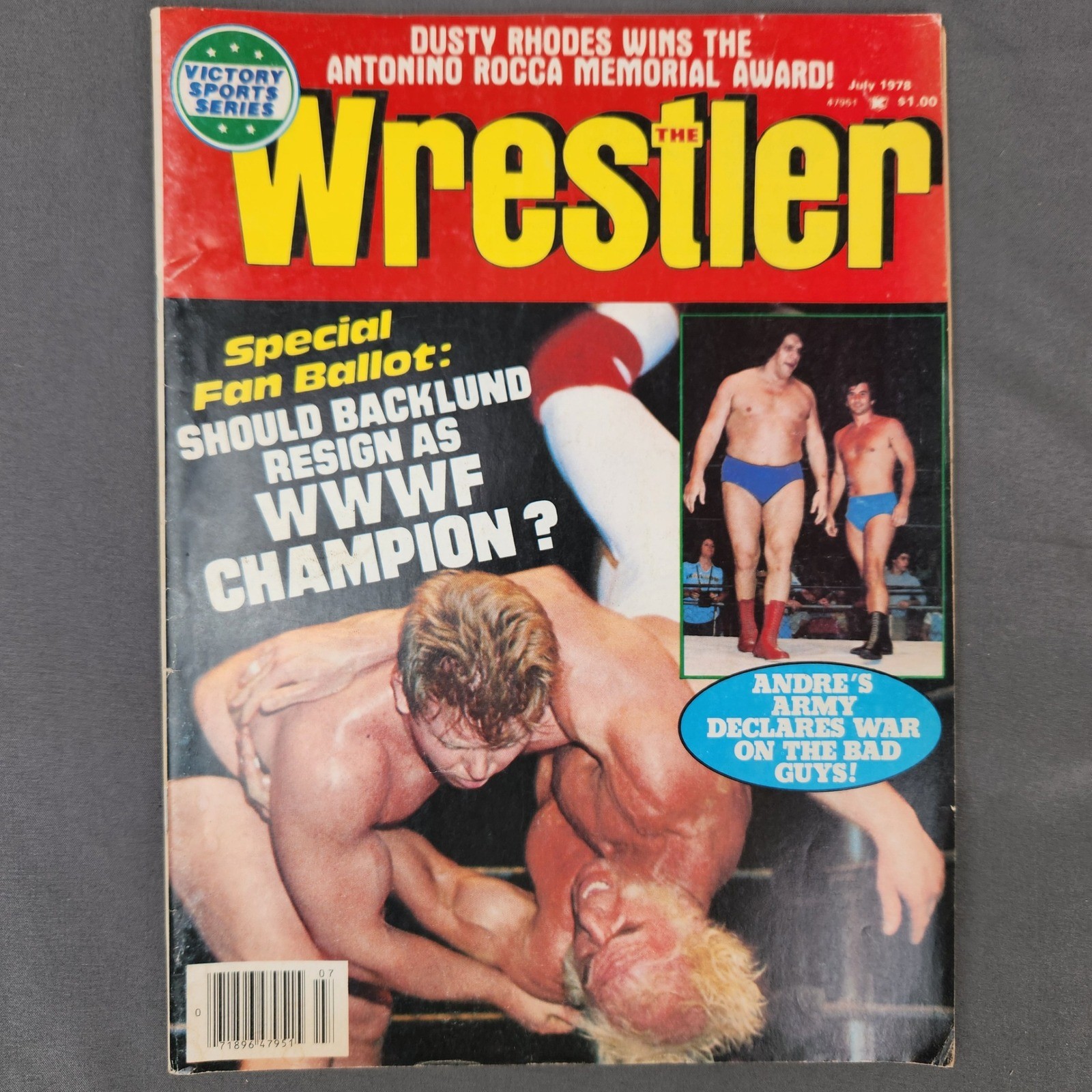 The Wrestler Magazine July 1978 Dusty Rhodes Antonino Rocca Backlund Andre