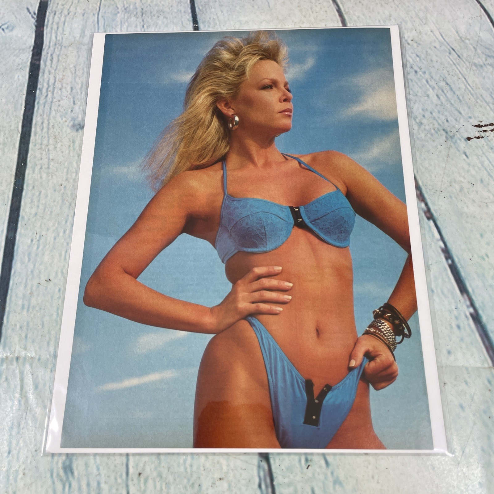 1986 Sexy Lisa Hartman Legs Body Bikini Vtg Print Ad/Poster Pinup Magazine Page