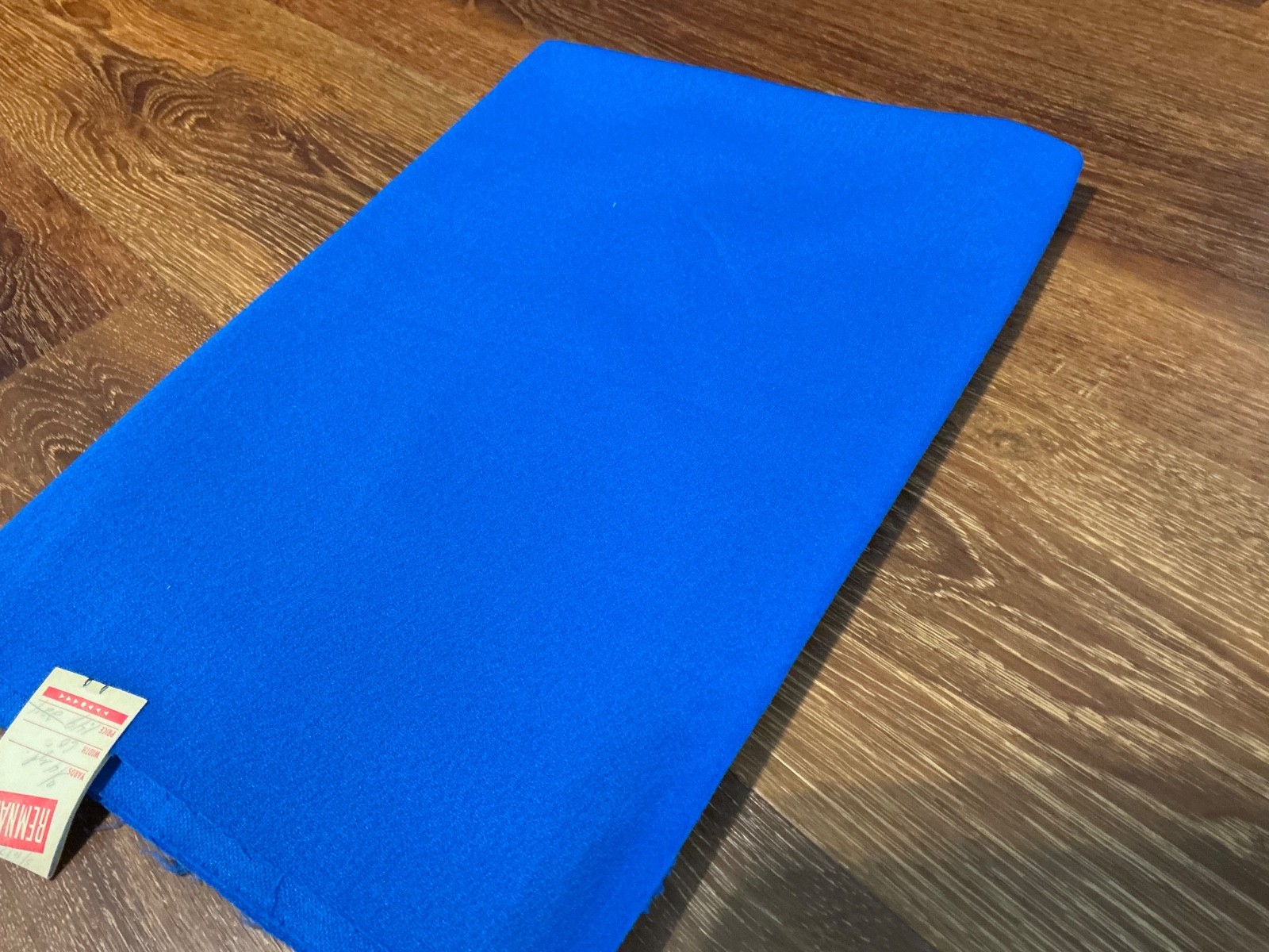 Vintage Fabric 1970\'s 1960\'s solid Blue Polyester Fabric 27” x 60” Vintage Fabric 1970\'s 1960\'s solid Blue Polyester Fabric 27” x 60”