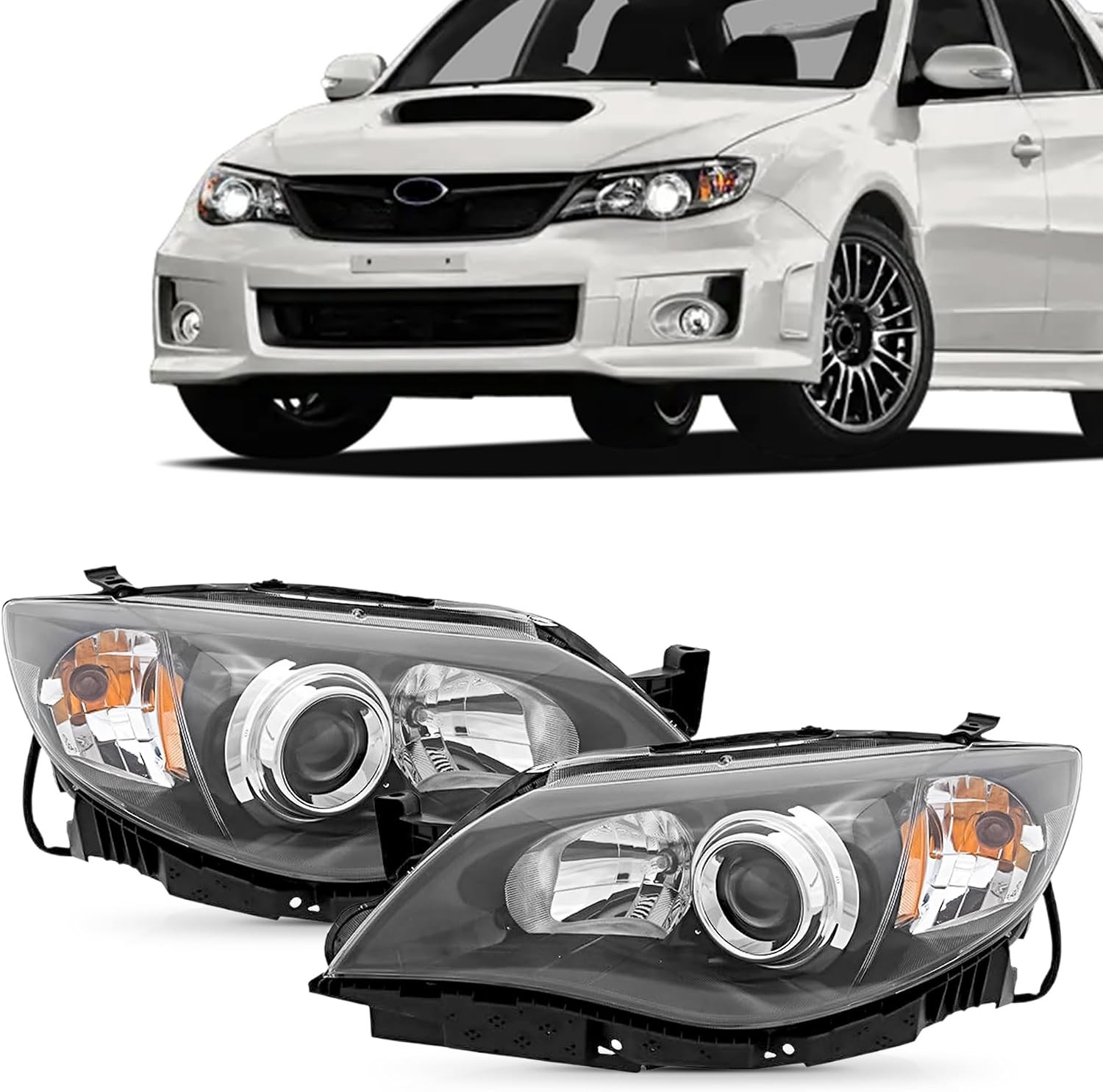 Pair of Halogen Headlight Left and Right for 2008 2009 2010 2011 Subaru Impreza Pair of Halogen Headlight Left and Right for 2008 2009 2010 2011 Subaru Impreza