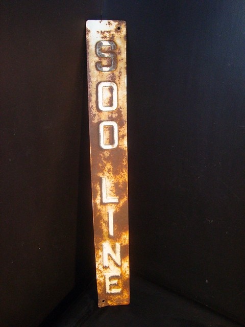 Vintage Soo Line Train Tin Sign