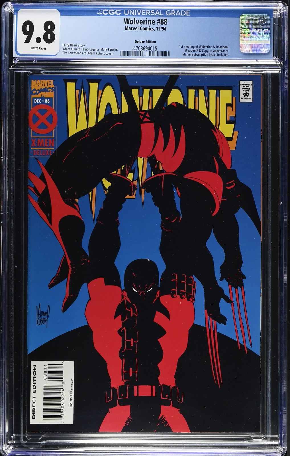 Wolverine #88 CGC 9.8 White Pages Deluxe Edition