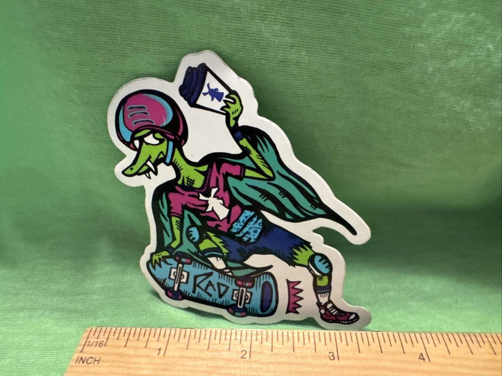 Dutch Bros Rad Lizard Skateboard Sticker Vintage HTF Coffee Collector