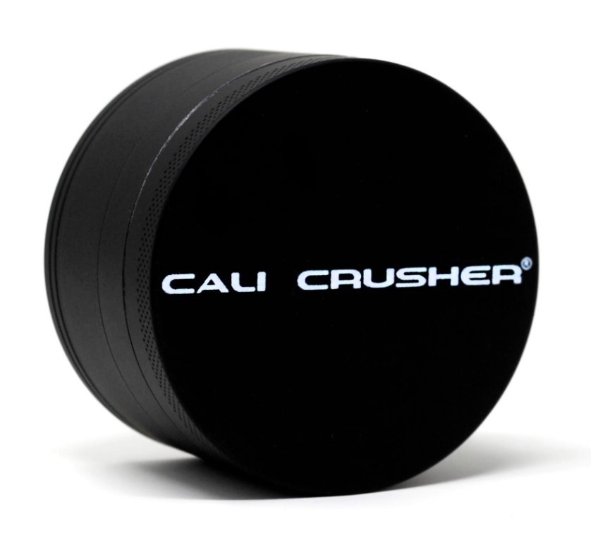 Cali Crusher OG Slick 4-Piece Herb Grinder Powder Coated Matte Finish Black 2.5\ Cali Crusher OG Slick 4-Piece Herb Grinder Powder Coated Matte Finish Black 2.5\