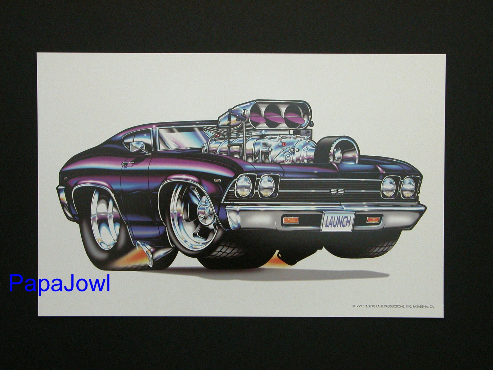 Muscle Machines Print Art Poster 1969 Chevrolet Chevelle Rohan Day 11\