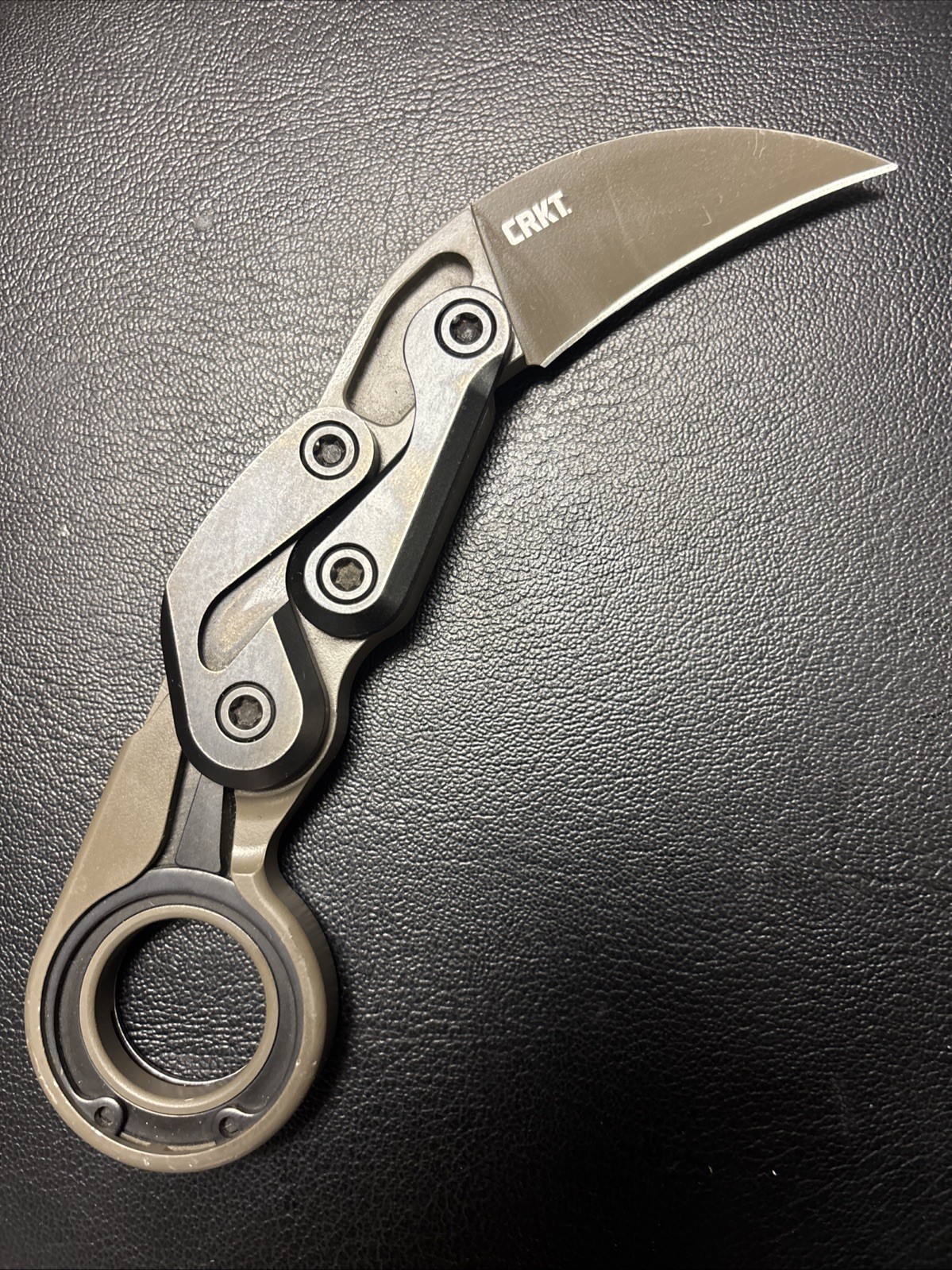 CRKT PROVOKE 4040E, Caswell Knives Earth Cerakote Finish Karambit Folder