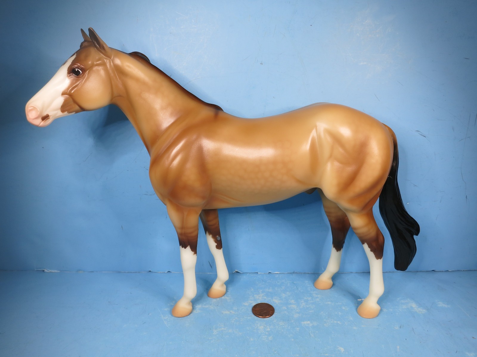 BREYER  BREYERFEST 2017-Saffron MATTE Yellow Dun Special Run-Geronimo Mold-USED