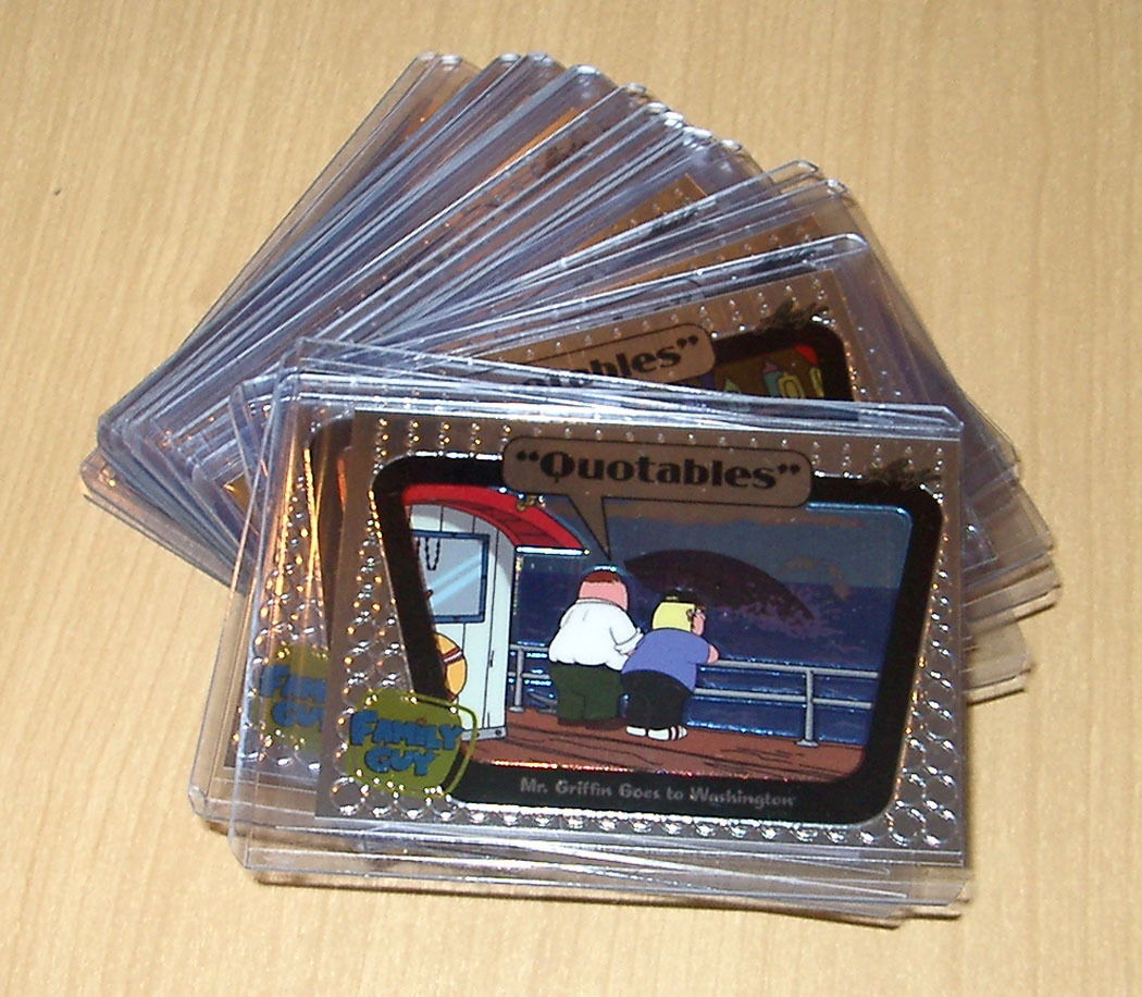 2011 LEAF Family Guy Season 3/4/5 Quotables Metal chase insert 24-card set