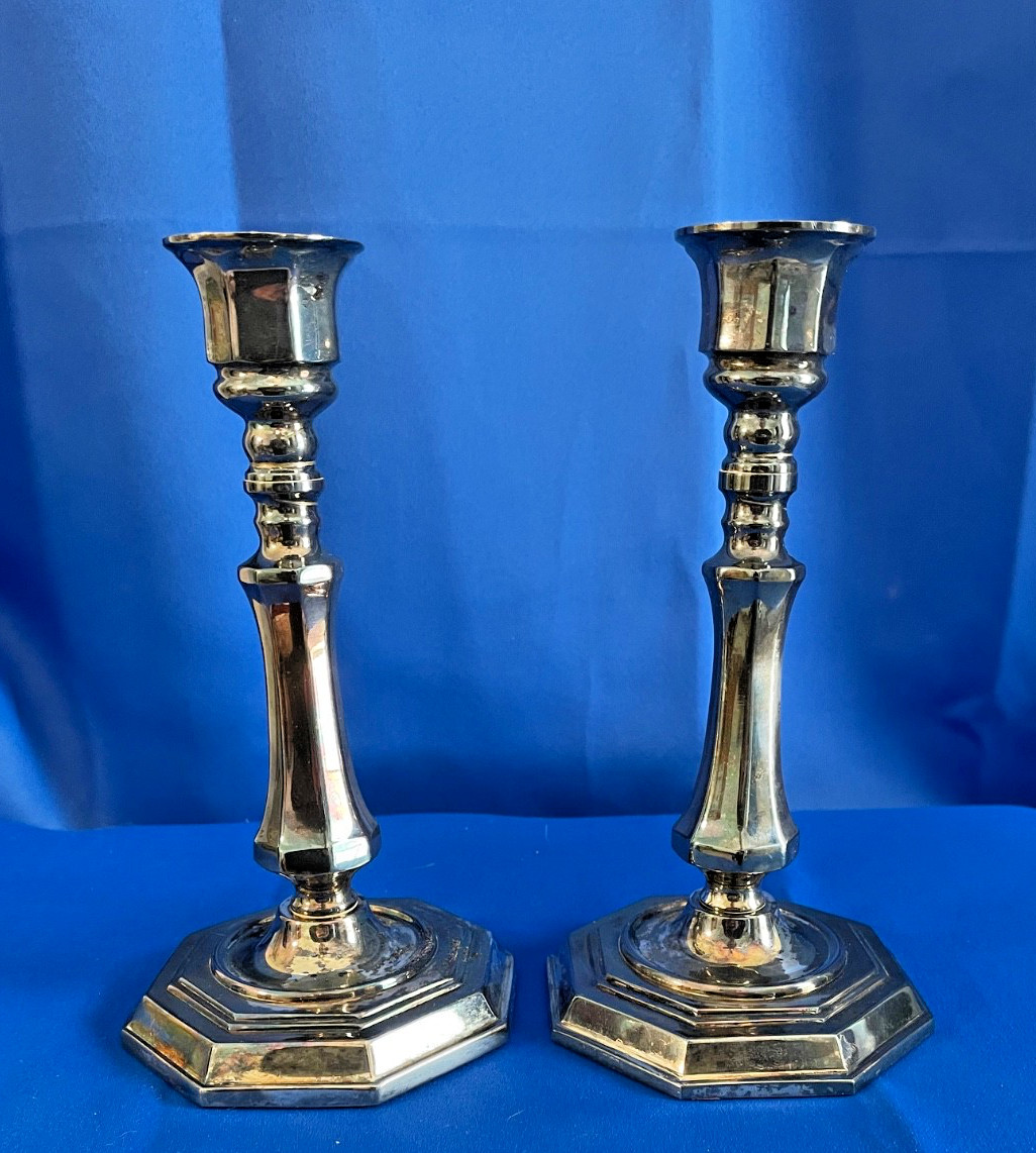 Vintage Valsan Portugal Silverplate Candlesticks 7\