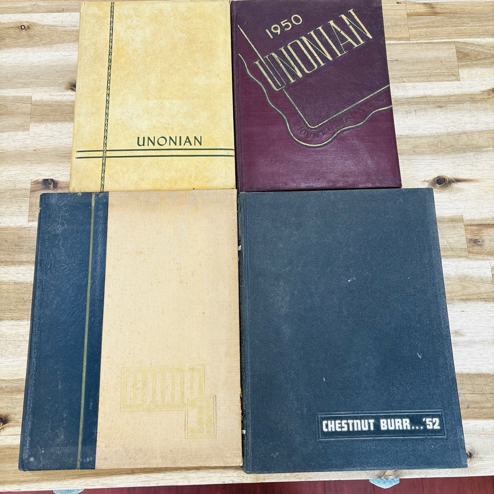 Set of 4 Vtg Yearbooks 1949-52 Mount Union College Kent State University Ohio Set of 4 Vtg Yearbooks 1949-52 Mount Union College Kent State University Ohio