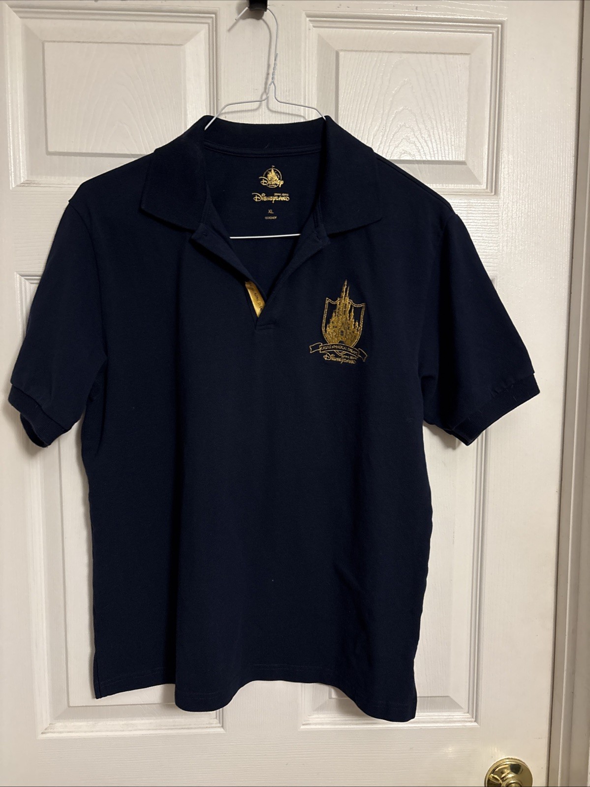 DisneyLand Hong Kong 50th Navy Women’s Anniversary Twill Polo Shirt, SZ Xtra Lrg DisneyLand Hong Kong 50th Navy Women’s Anniversary Twill Polo Shirt, SZ Xtra Lrg