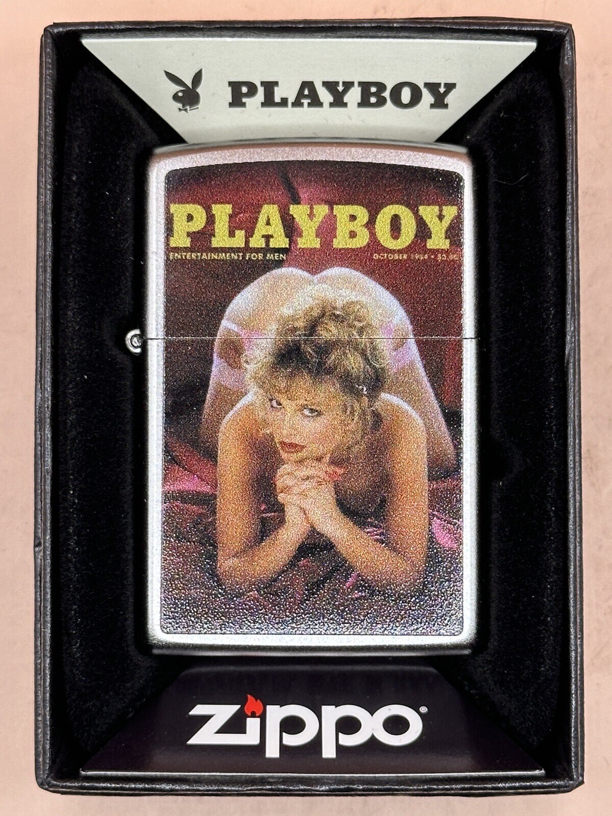 Playboy Magazine Cover Vintage October 1984 Zippo Lighter NEW In Box Rare