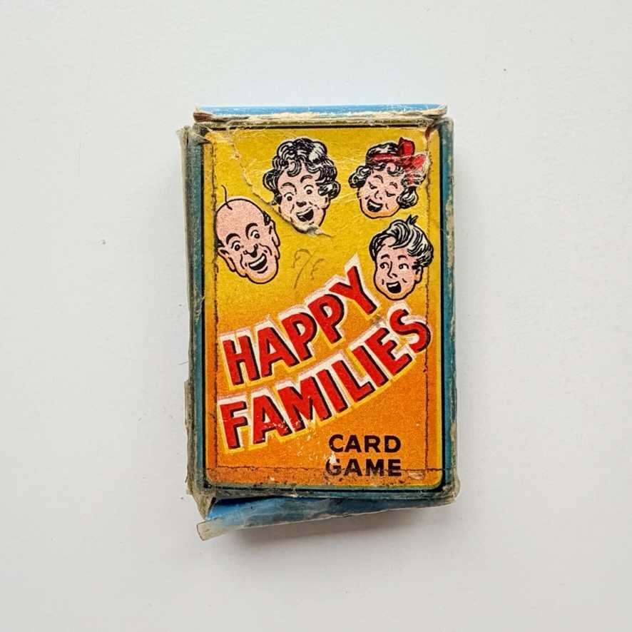 Vintage Happy Families Card Game 36 Cards Complete Made in England Box Rules