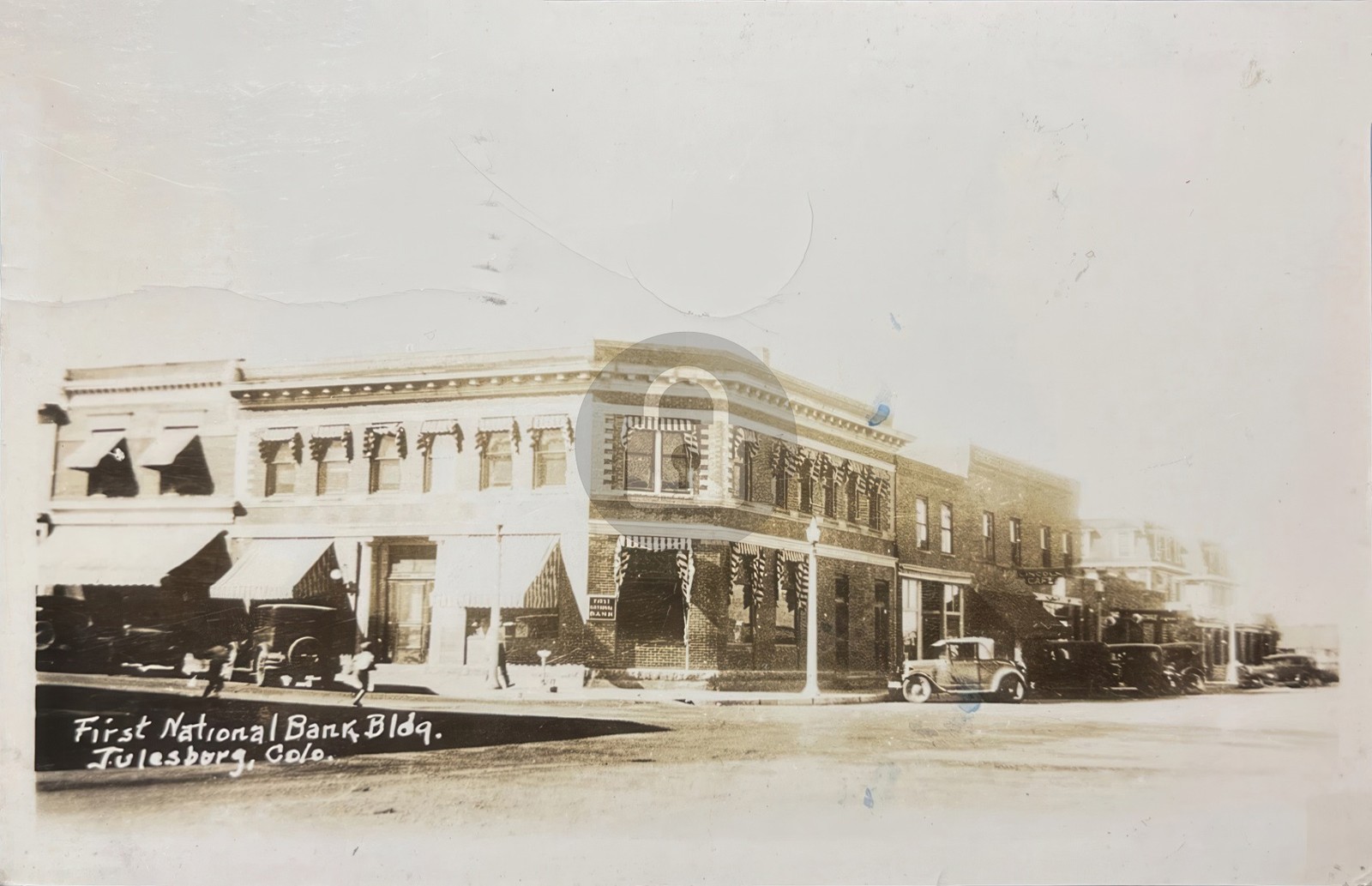First National Bank Building Julesburg CO Colorado 1938 RPPC Photo Postcard COPY First National Bank Building Julesburg CO Colorado 1938 RPPC Photo Postcard COPY