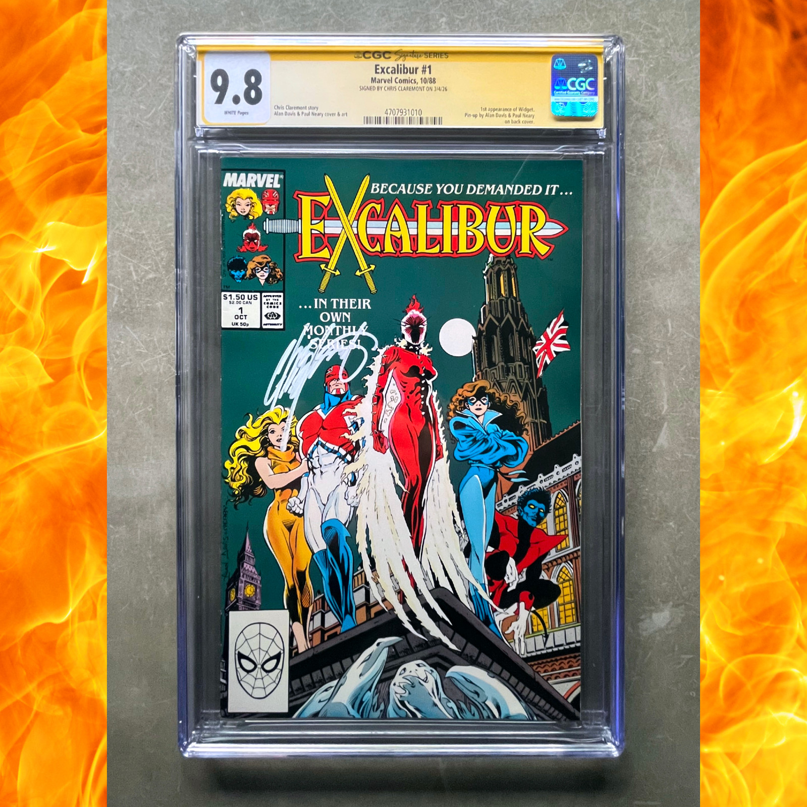 π₯ Excalibur #1 CGC 9.8 SS Signed by Chris Claremont β 1st App of Widget π₯ π₯ Excalibur #1 CGC 9.8 SS Signed by Chris Claremont β 1st App of Widget π₯