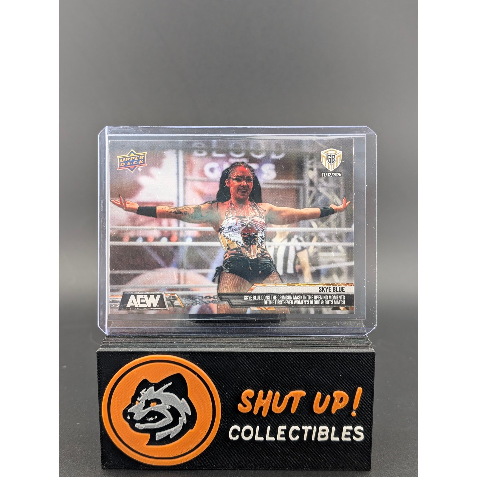 Skye Blue #BG-1 2025 Insert AEW Match Dated Moments SE Wrestling