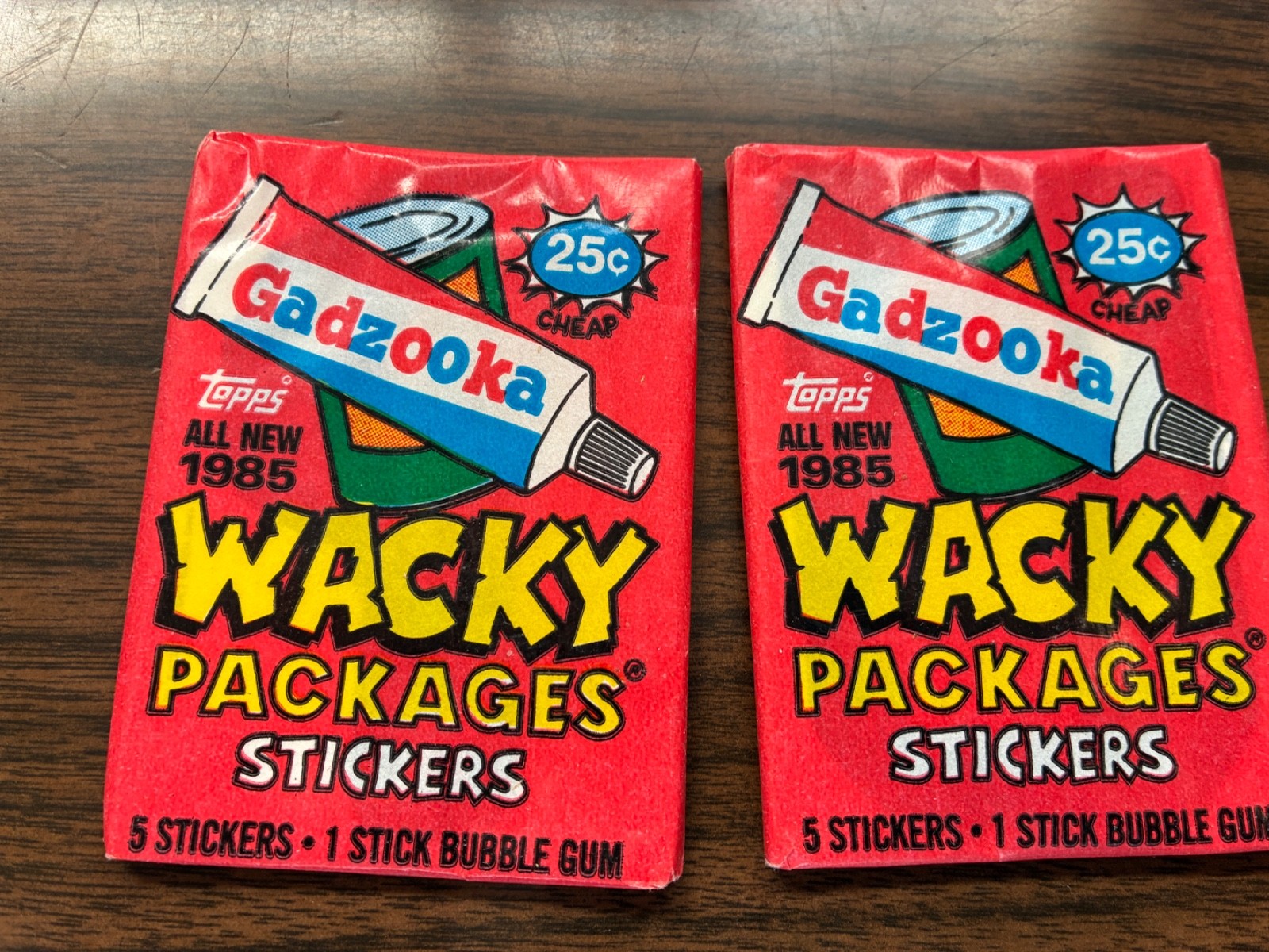 2 Wacky Packages 1985 Unopened Packs