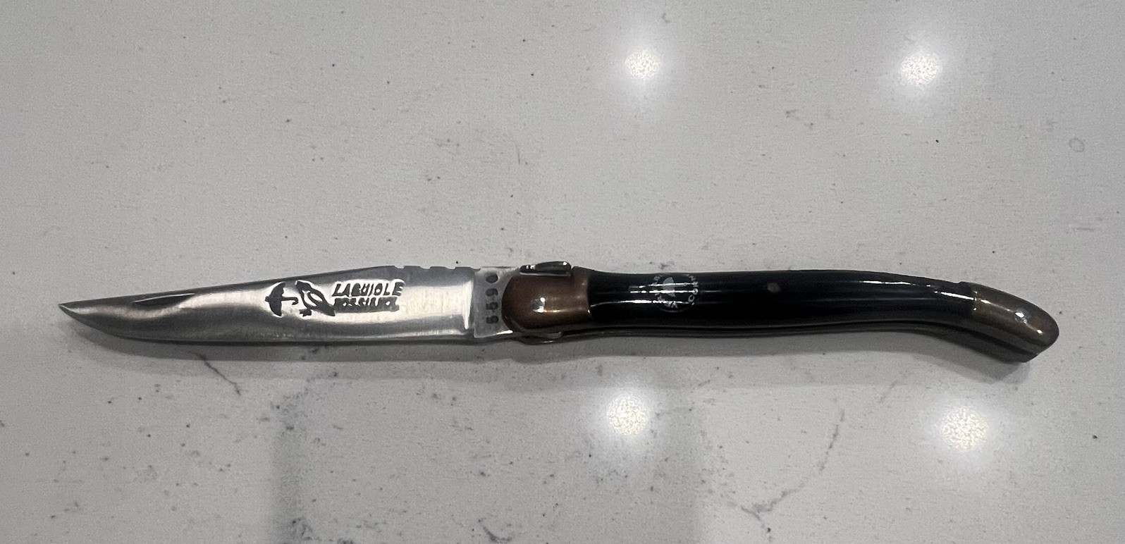 Vintage Laguiole Rossignol Folding Knife 7009 440 - 8 inches Made in France
