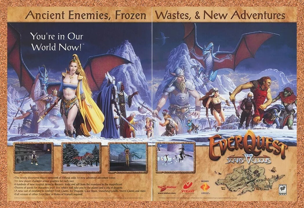 Everquest Scars of Velious Original 2000 Ad - Firiona Vie Game Promo