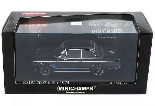 MINICHAMPS 1/43 BMW 2002 Turbo Black Model Car Kyosho Special Edition