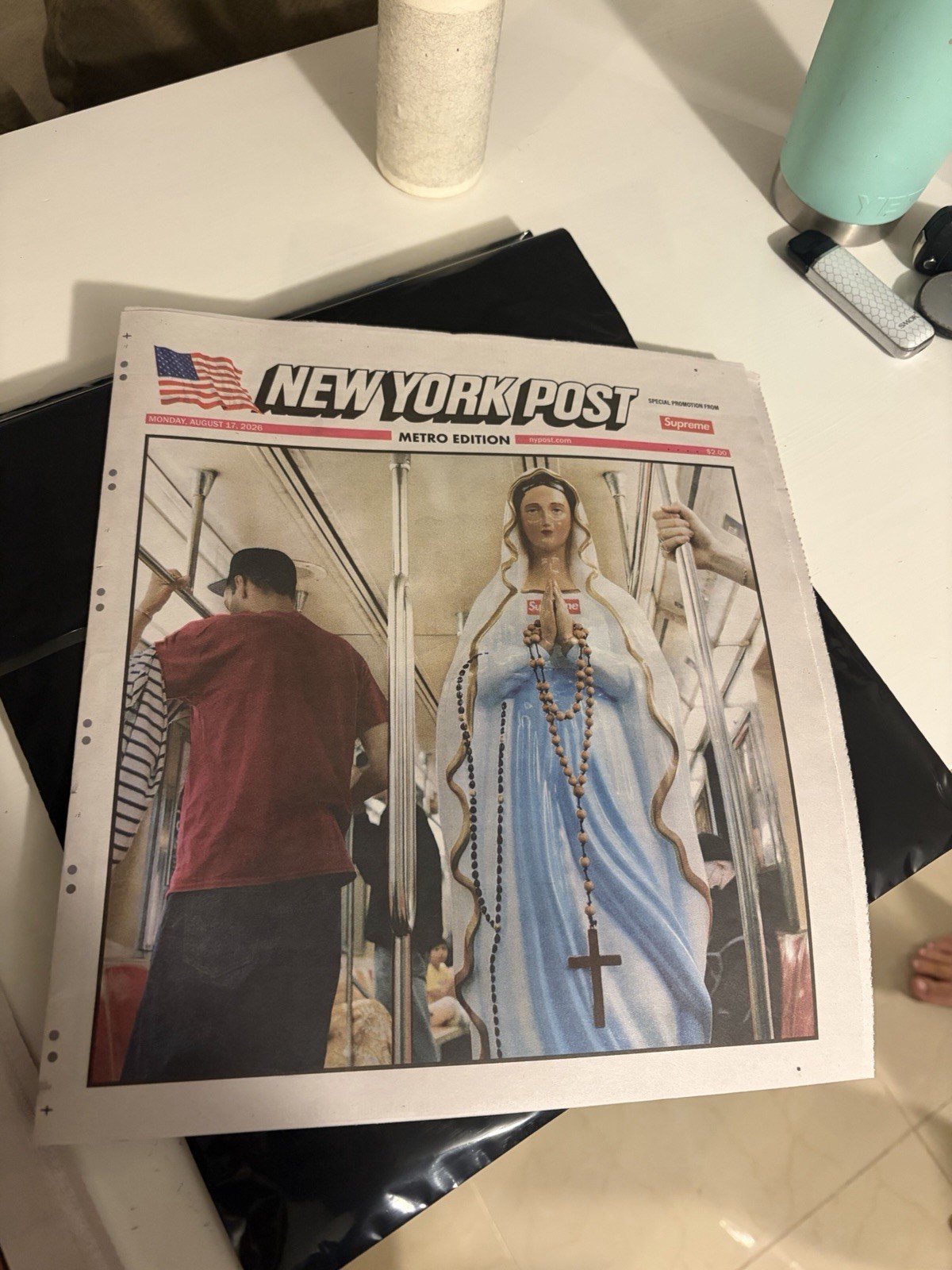 Supreme New York Post Crispy Copy
