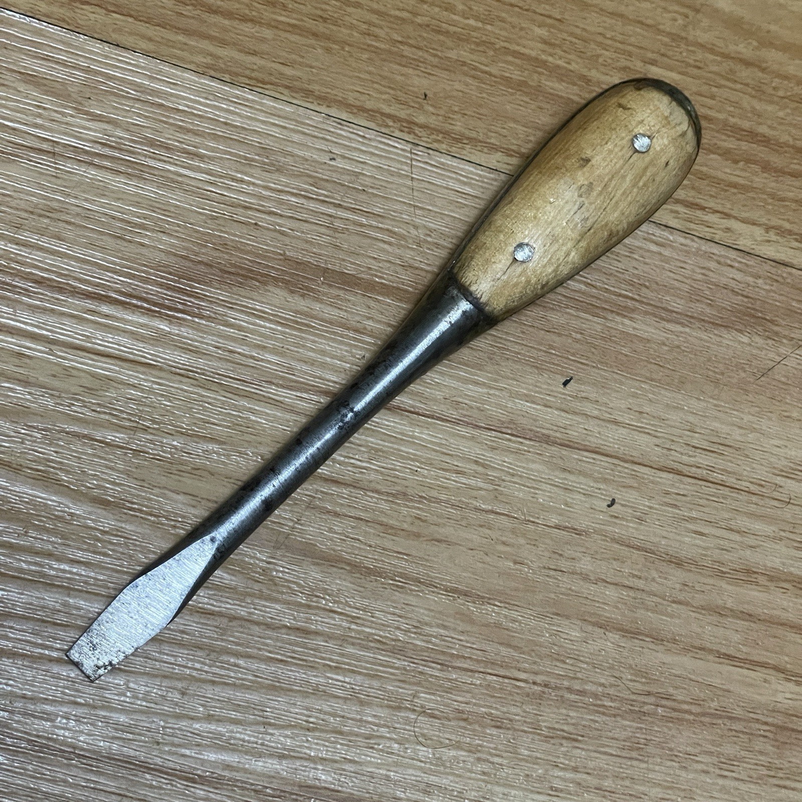 Vintage Irwin? 6” Perfect Wood Handle Slotted Screwdriver Flathead