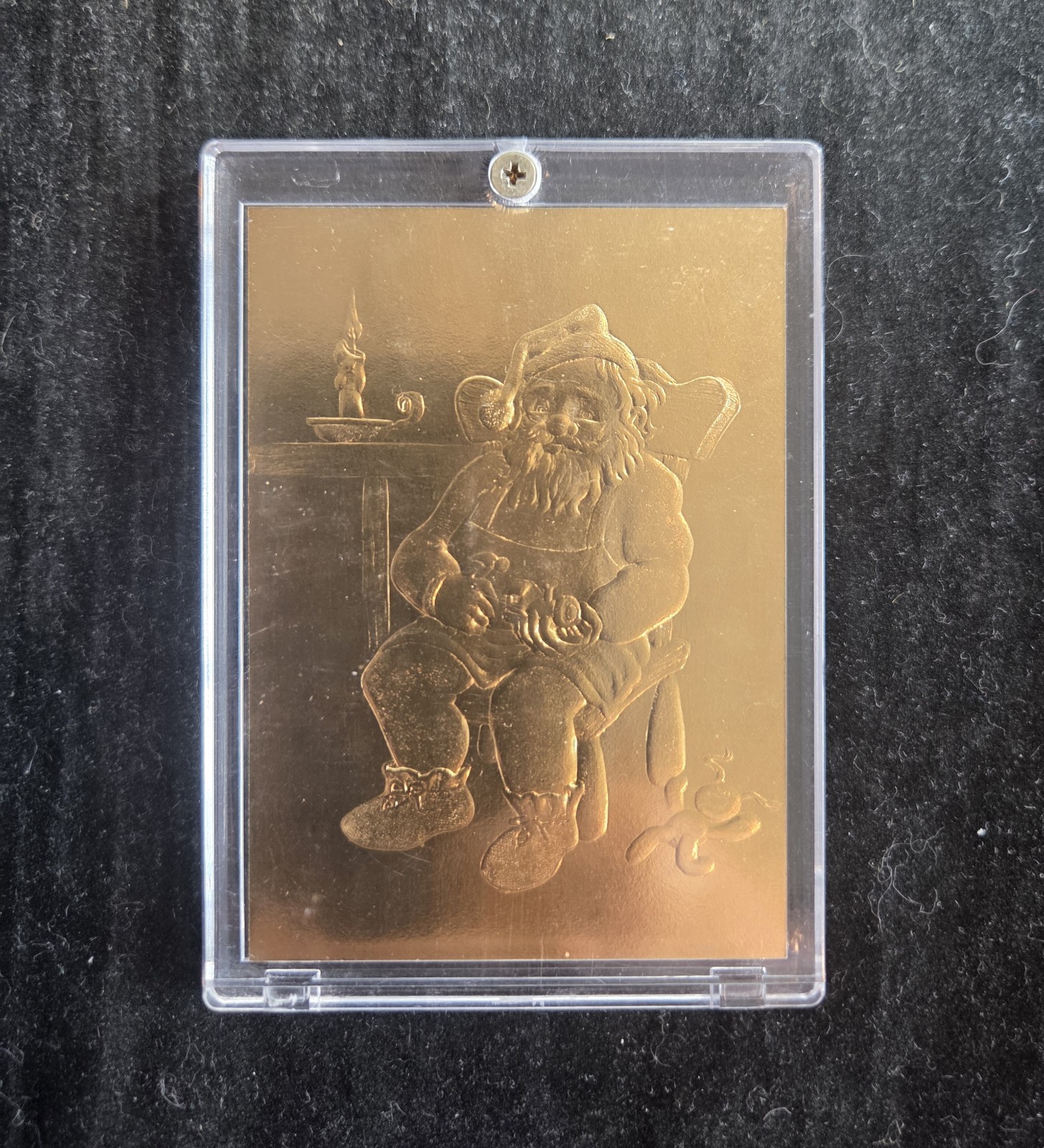 1995 Santa Around the World Workshop Santa Card - 22 Carat Gold #760/1000