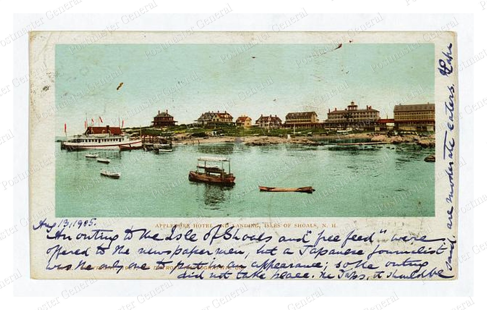 Appledore Island New Hampshire Hotel Standard Postcard COPY RPPC