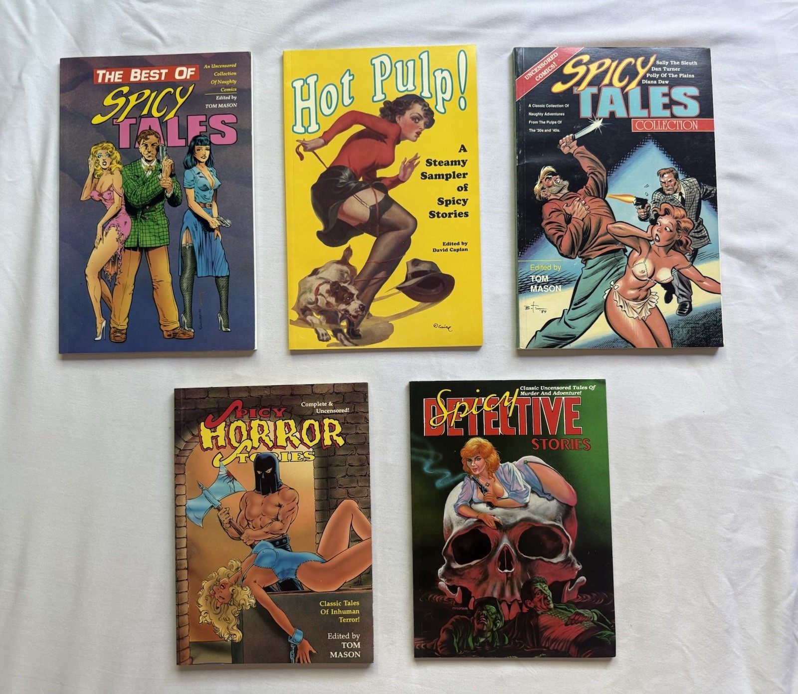 Spicy Tales Collection 1989 1st Print Bruce Timm Pulp Comics Lot of 5
