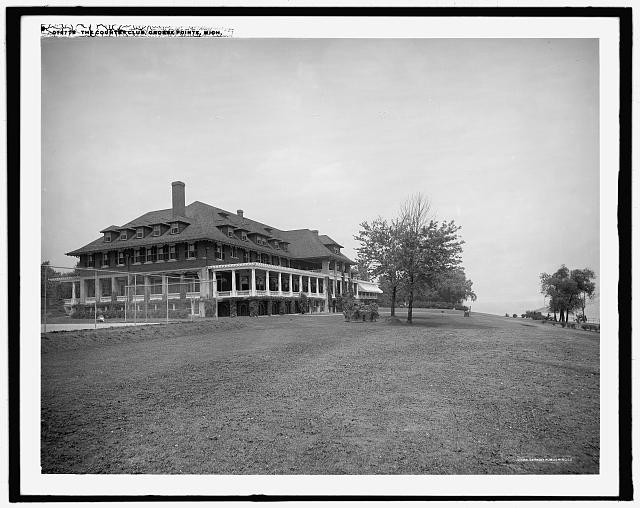 Photo:Grosse Pointe Mich 1900s Country Club building golf course