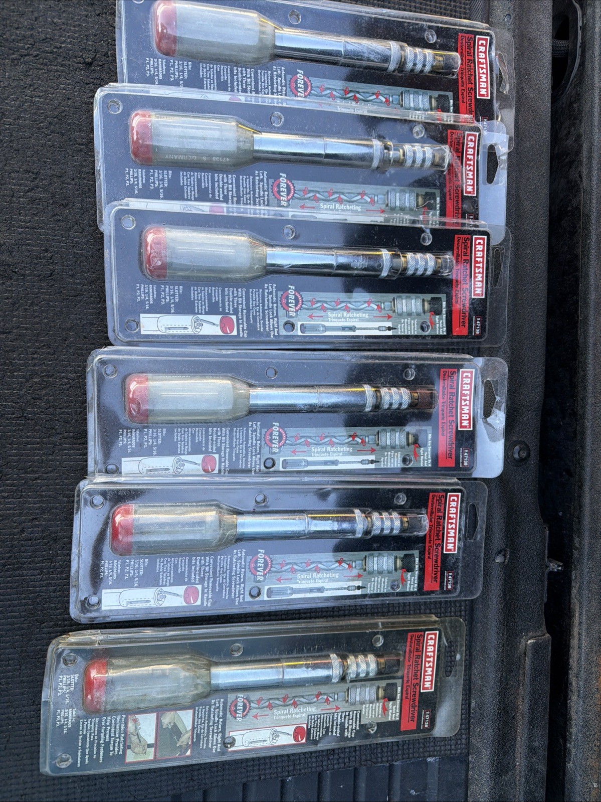 6pc Sears Craftsman UGLY NEW Spiral Ratchet Screwdriver Set 47138 Germany 6pc Sears Craftsman UGLY NEW Spiral Ratchet Screwdriver Set 47138 Germany