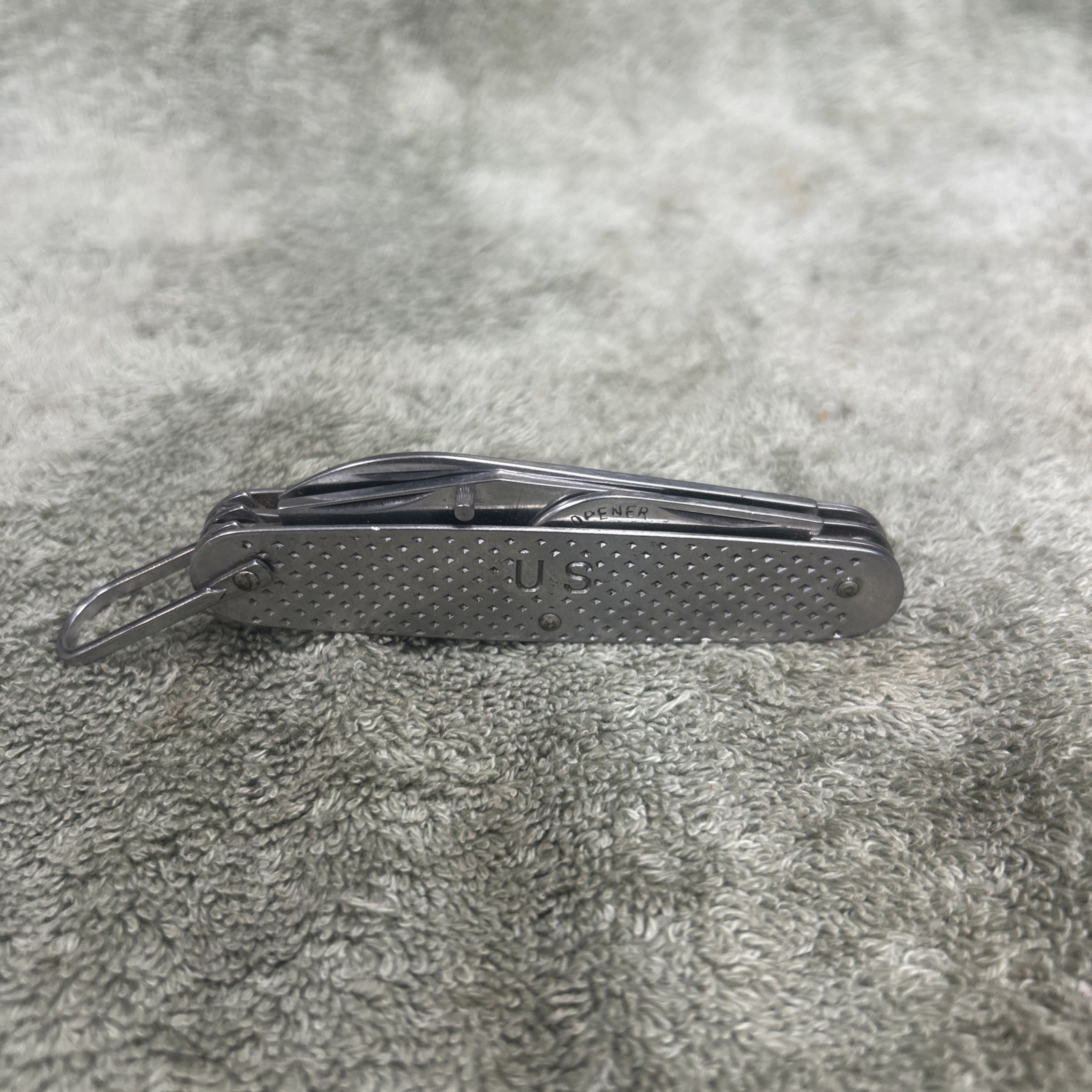 Vintage 1961 Camillus US Military Utility Pocket Knife Demo Knife Stainless Nice