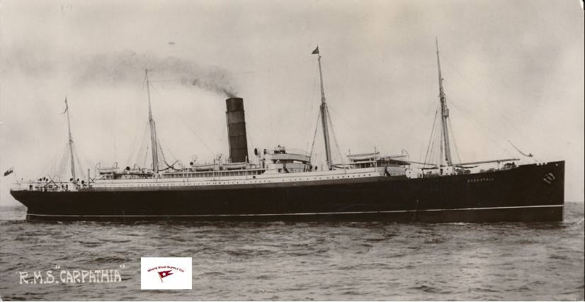 RMS CARPATHIA (TITANIC RESCUE SHIP) REPRINT FROM OLD POST CARD