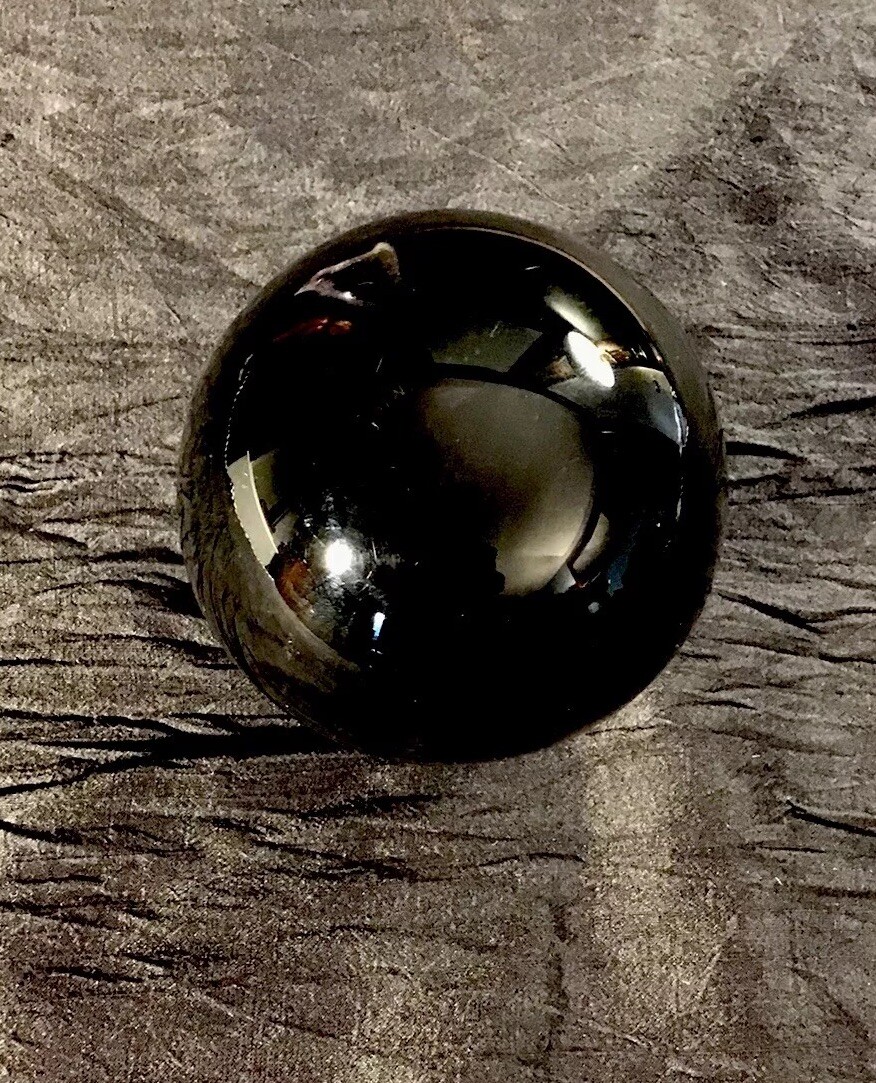 Black Jet Stone sphere Large 12in Round 2.210lb