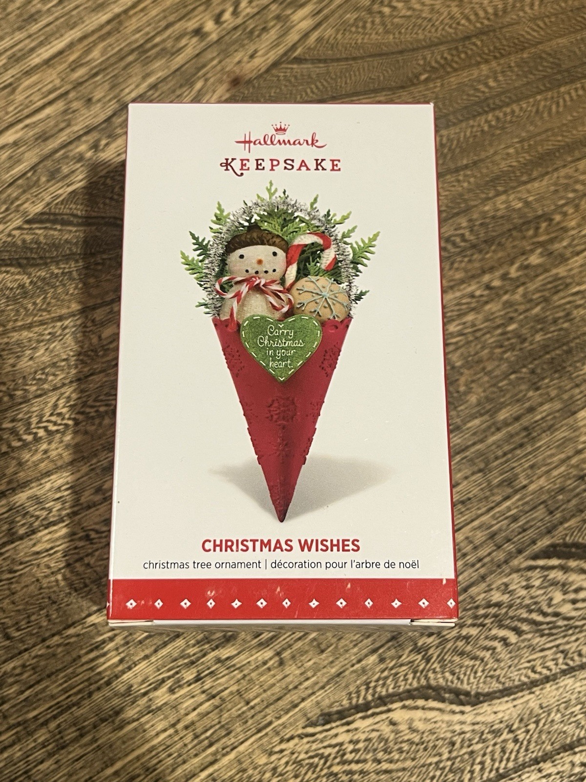 2015 Hallmark CHRISTMAS WISHES Ornament Carry Christmas in Your Heart 2015 Hallmark CHRISTMAS WISHES Ornament Carry Christmas in Your Heart