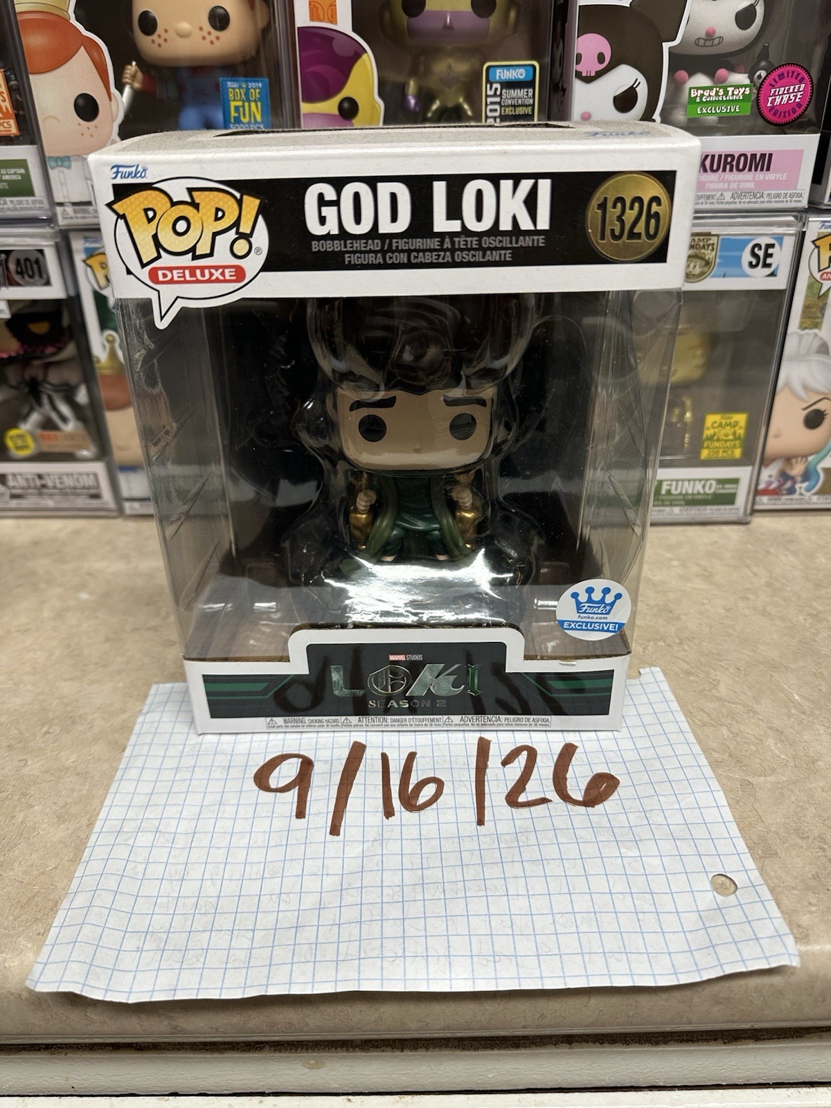 Funko Pop Deluxe: Marvel - God Loki - Funko (Exclusive) #1326 Funko Pop Deluxe: Marvel - God Loki - Funko (Exclusive) #1326