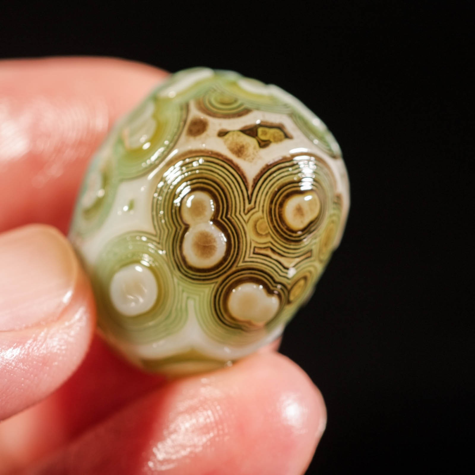 16g Natural Gobi Agate Rare Eyes Agate Mineral Specimen Raw Crystal Healing