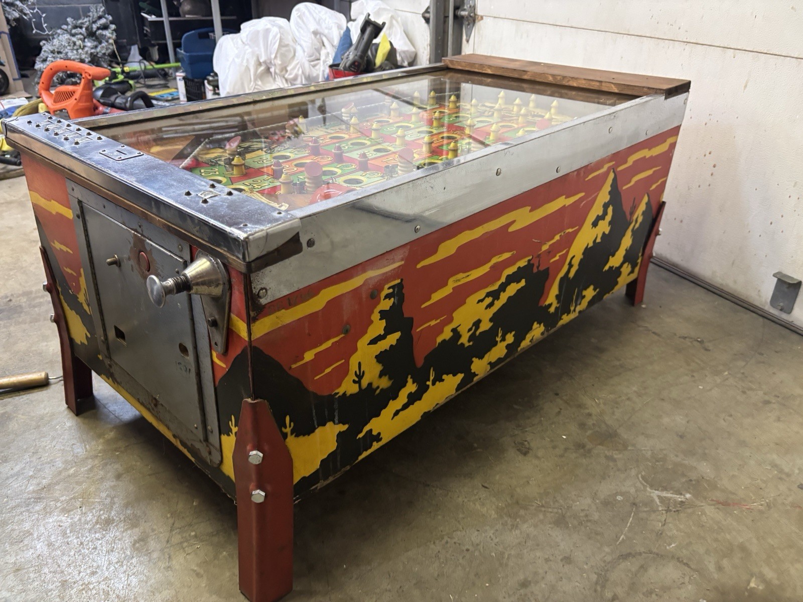 Vintage Bally Bonanza Bingo Pinball Coffee Table – LED Lighted Vintage Bally Bonanza Bingo Pinball Coffee Table – LED Lighted