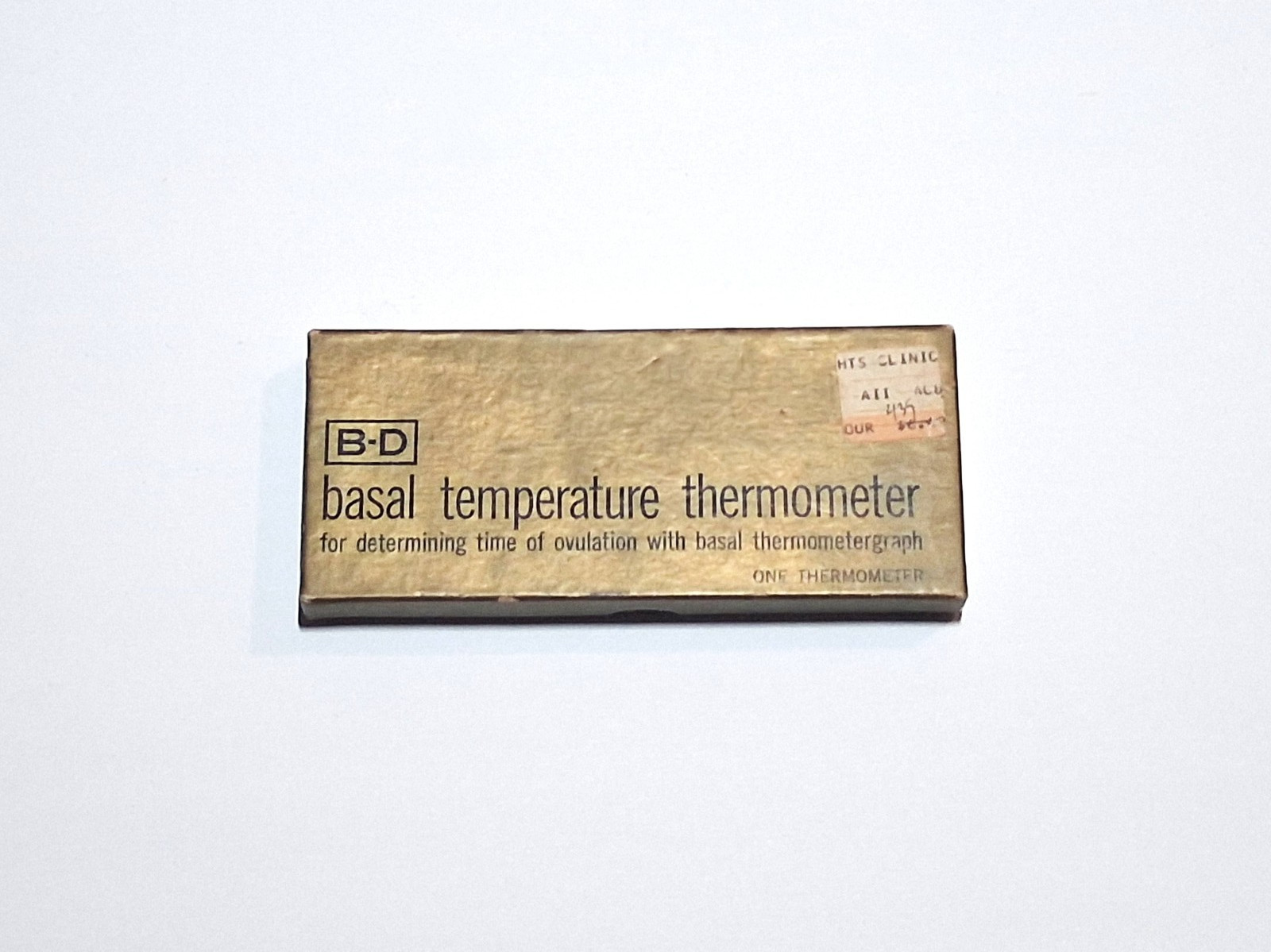 Vintage 1964  B-D Basal Thermometer In Original Box 